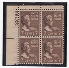 Scott #812 Andrew Jackson Plate Block of 4 Stamps - MNH P#22796 UL #10 VF/XF