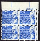 Scott #1393D Benjamin Franklin Plate Block of 4 Stamps - MNH P#33413 UR #2