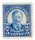 Scott #557 Teddy Roosevelt Single Stamp - MH #1