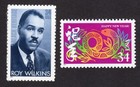 Scott #3500 3501 Chinese New Year (Snake) Roy Wilkins Single Stamp - MNH