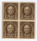 Scott #551 Nathan Hale Block of 4 Stamps - MNH #2 XF