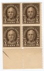 Scott #551 Nathan Hale Block of 4 Stamps - MNH #4 LL corner