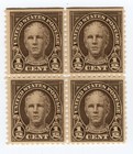 Scott #551 Nathan Hale Block of 4 Stamps - MNH #4 VF/XF