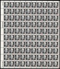 Scott #1394 Dwight Eisenhower Sheet of 100 Stamps MNH P#32751 UL XF