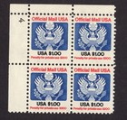 Scott #O132 Official Mail Block of 4 Stamps - MNH P#4 UL