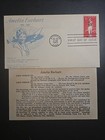 Amelia Earhart FDC, Scott # C68, US Air Mail, 8 Cent, Cachet and Insert card