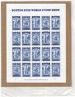 Scott #6030 Boston 2026 World Stamp Expo Sheet of 20 Forever Stamps - Sealed