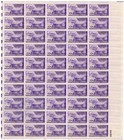 Scott #c42 Postal Union Airmail Sheet of 50 Stamps - MNH P#24155 LR