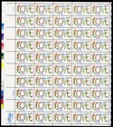 Scott #1951A Love Flowers Sheet of 50 Stamps - MNH P#11111 UL