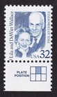 Scott #2936 Lila & DeWitt Wallace Single Stamp - MNH w/Plate Position