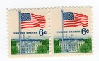 Scott #1338 Flag Over White House Pair of Stamps - MNH