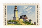 Scott #1391 Maine Lighthouse at North Point Single Stamp - MNH