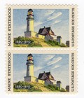 Scott #1391 Maine Lighthouse at North Point Pair of Stamps - MNH