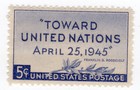 Scott #928 Toward United Nations Single Stamp - MNH XF