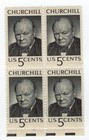 Scott #1264 Winston Churchill Block of 4 Stamps - MNH w/bottom selvage