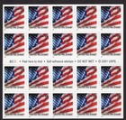 Scott #3549a United We Stand Flag Booklet of 20 Stamps - MNH P#B2222