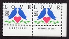 Scott #2440 Love Birds Zip Code Pair of Stamps - MNH