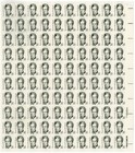 Scott #1861 Thomas H. Gallaudet Sheet of 100 Stamps - MNH P#1 UR