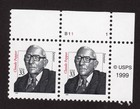 Scott #3426 Claude Pepper Single 33¢ Plate # Pair of Stamps - MNH UR
