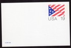 Scott #UX153 USA Flag Stamped Postal Card