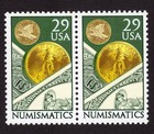 Scott #2558 NUMISMATICS Olympics Eagle Pair of Stamps - MNH