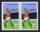 Scott #1790 Olympic Javelin Thrower 1980 Pair of Stamps - MNH