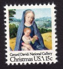 Scott #1799 Christmas Madonna & Child (Gerard David) Single Stamp - MNH