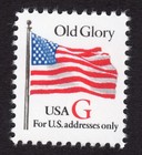 Scott #2882 Old Glory Flag w/Red G Single Stamp - MNH