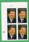 Scottt #3897 Ronald Reagan Plate Block of 4 Stamps - MNH UL