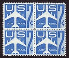Scott #c51 Silhoulette of Jet Block of 4 Stamps - MNH