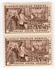 Scott #1115 Lincoln-Douglas Debate Pair of Stamps - MNH