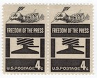 Scott #1119 Freedom of the Press Pair of Stamps - MNH