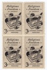 Scott #1099 Religious Freedom Block of 4 Stamps - MNH