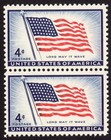 Scott #1094 Flag 48 Stars (Long May It Wave) Pair of Stamps - MNH