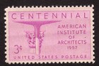 Scott #1089 American Institute of Architects Single Stamp - MNH