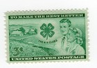 Scott #1005 4-H Clubs Single Stamp - MNH