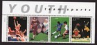 Scott #3402a (3399) Youth Sports Title Plate Strip Block of 4 Stamps - MNH