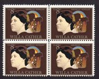 Scott #1487 Willa Cather Block Of 4 Stamps - MNH