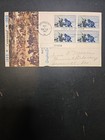 Gettysburg Civil War Centennial FDC with Deed, Scott # 1180,5 Cent, Block of 4
