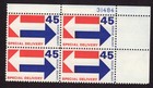 Scott #E22 45c Arrows Special Delivery P#31484 UR - MNH