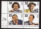 Scott #3103a (3100-3103) Songwriters - 32¢ Plate Block of 4 Stamps - MNH LL