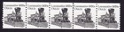 Scott #1897A Locomotive Coil & Line (PNC5) of 5 Stamps - MNH P#3