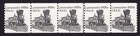 Scott #1897A Locomotive Coil & Line (PNC5) of 5 Stamps - MNH P#4