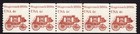 Scott #1898A Stagecoach Transportation Plate # (PNC5) Coil of 5 Stamps - MNH P#3