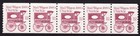 Scott #1903 Mail Wagon 1880s Plate Number Coil (PNC5) of 5 Stamps - MNH P#6