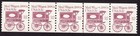 Scott #1903 Mail Wagon 1880s Plate Number Coil (PNC5) of 5 Stamps - MNH P#3