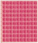 Scott #808 James Madison Presidential Series Sheet of 100 Stamps MNH P#22820 UL