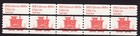 Scott #1905a RR Caboose 1890s Plate Number Coil (PNC5) of 5 Stamps - MNH P#1