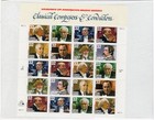 Scott #3165a Classical Composers & Conductors Sheet of 20 Stamps - Sealed White