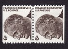 Scott #1284 Franklin D Roosevelt Pair of Booklet Stamps - MNH